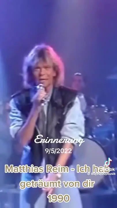 ICH HABE GETRÄUMT VON DIR  MATTHIAS  REIM 1990